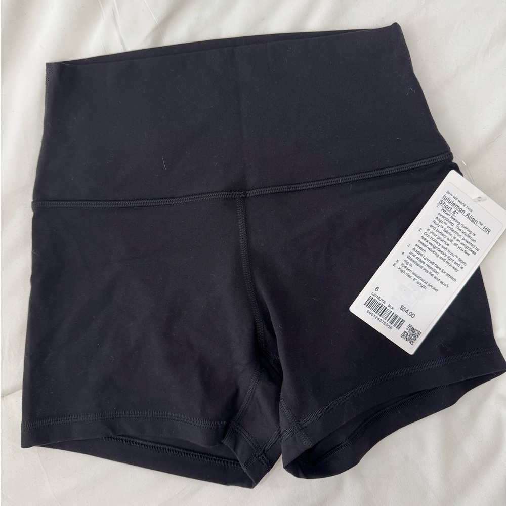 Lululemon Black Women's High-Waisted Shorts